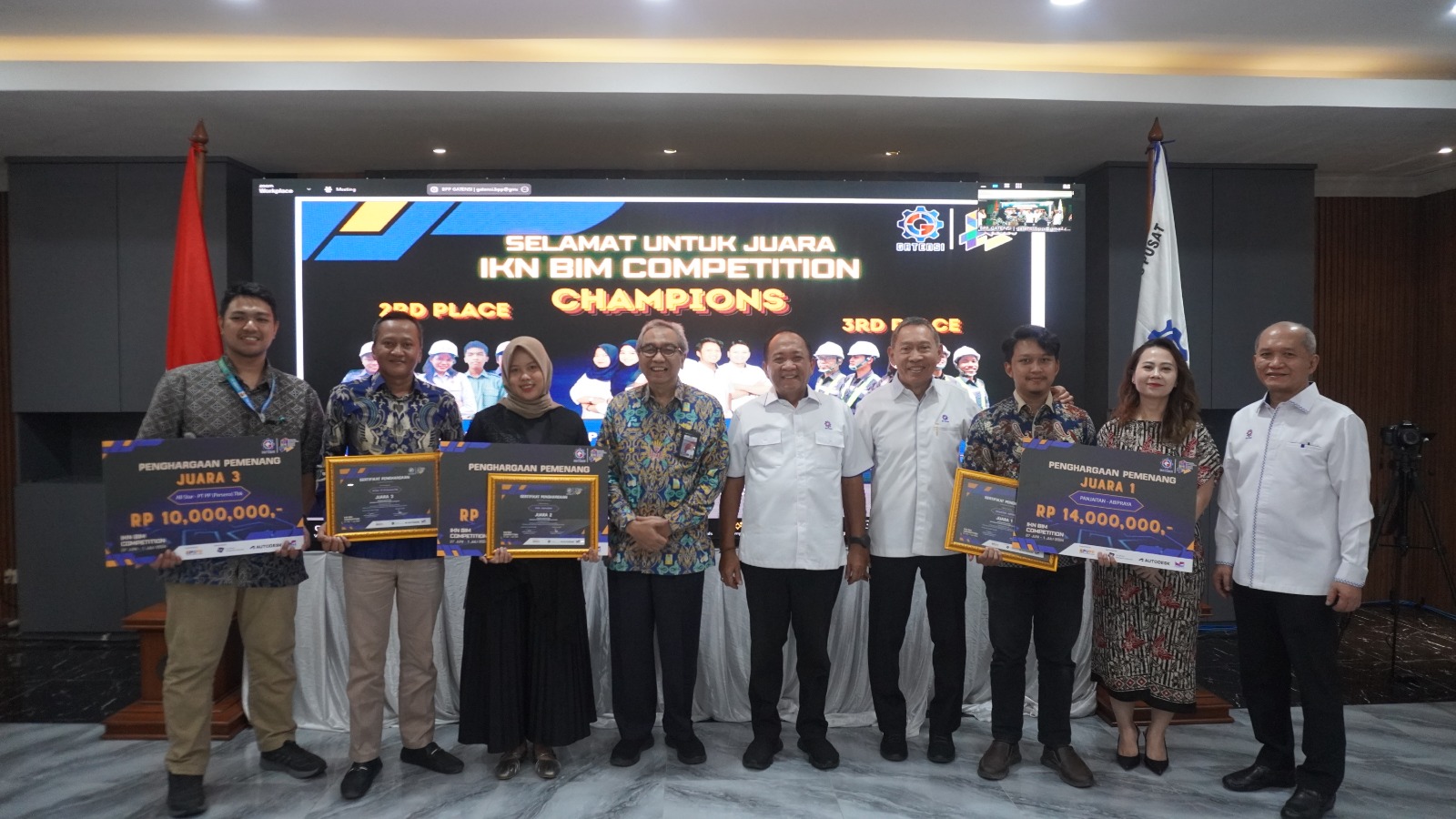 Brantas Abipraya Meraih Juara 1 di BIM Competition