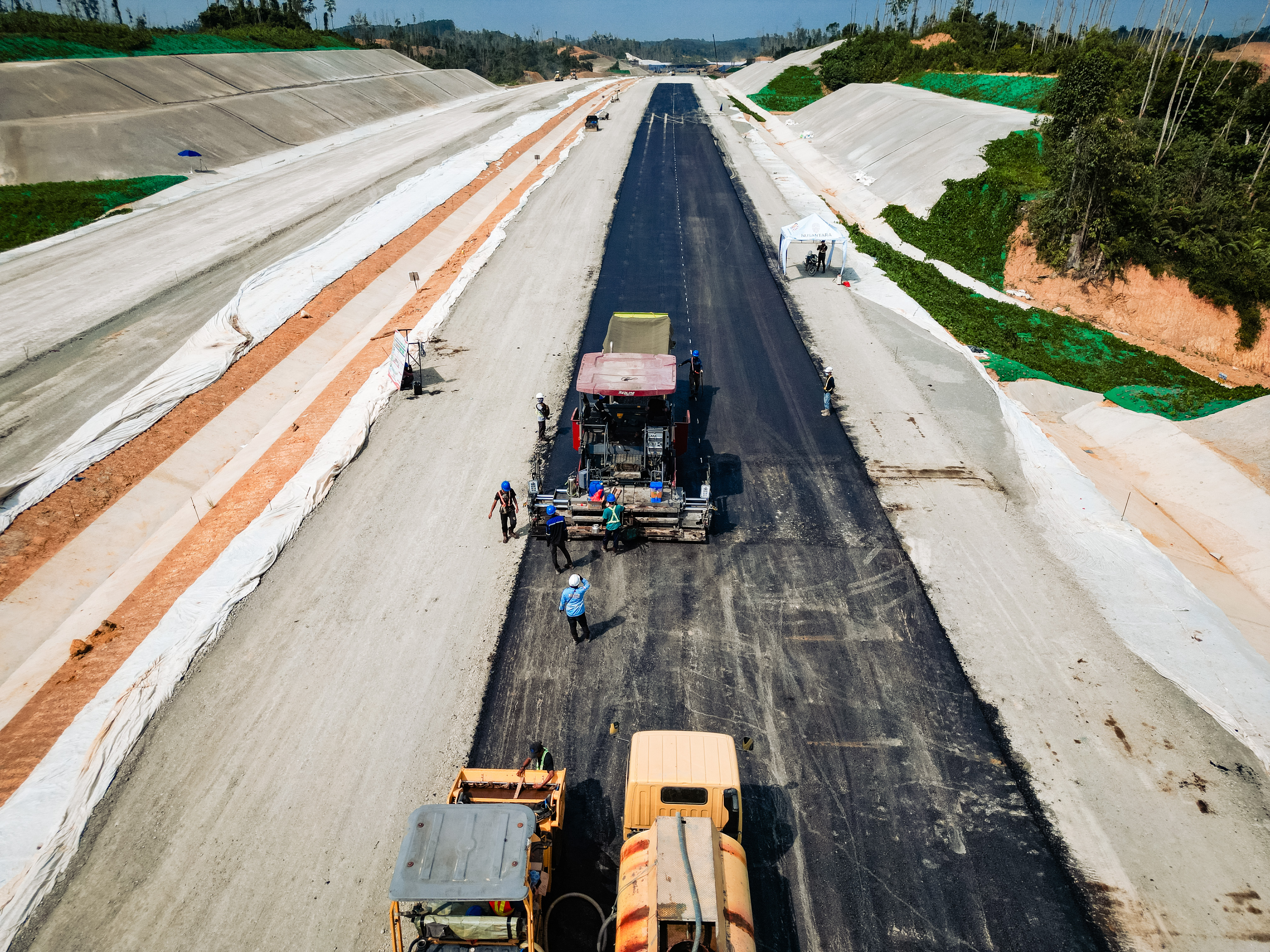 Pengerjaan Proyek Jalan Tol IKN Seksi 6B