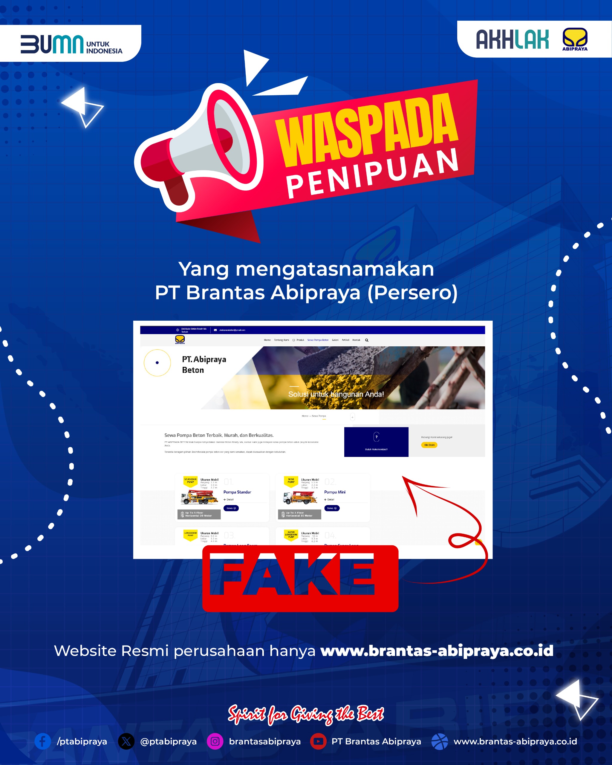 waspada website palsu