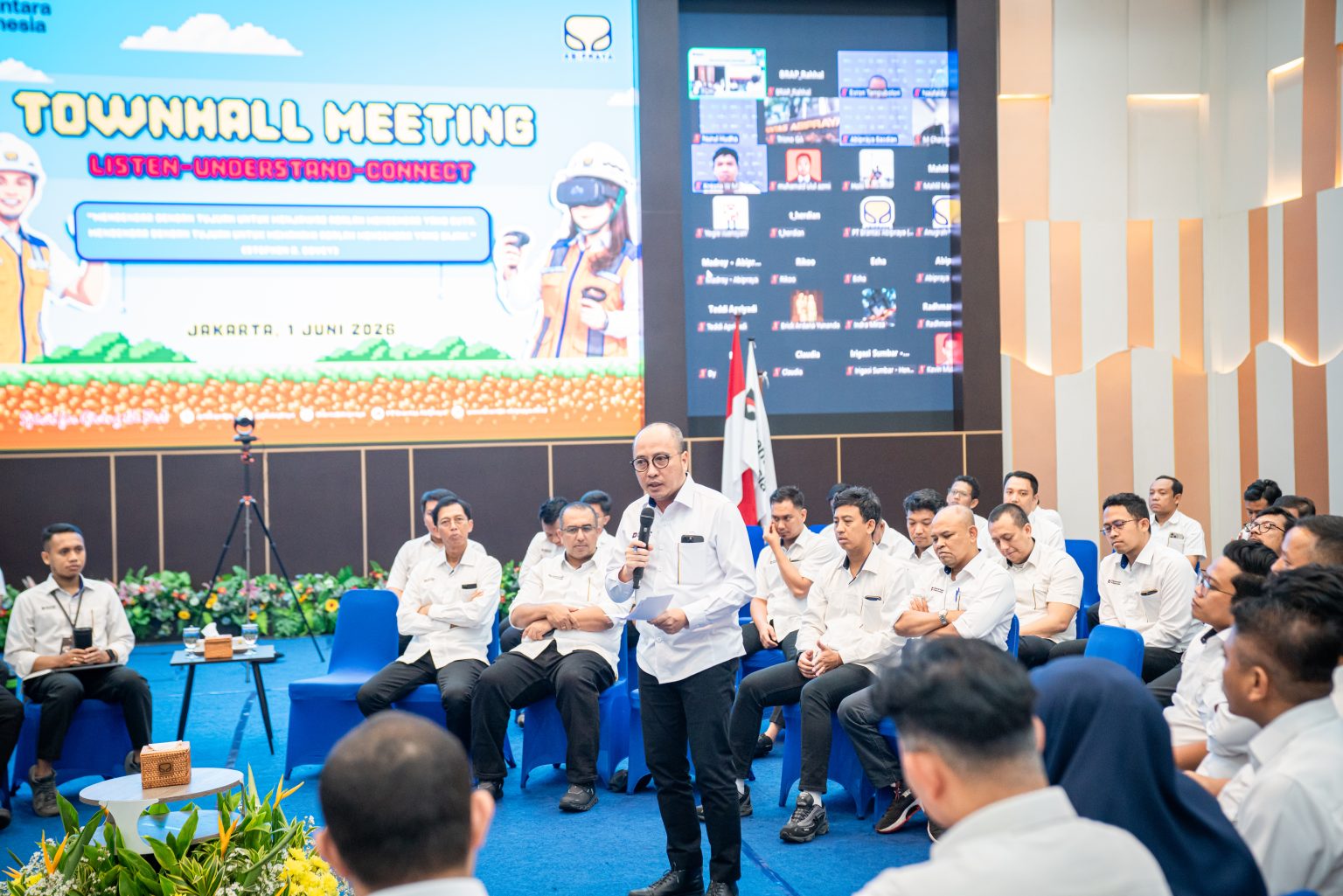 Bangun Infrastruktur Unggul, Brantas Abipraya Perkuat Sinergi Melalui Townhall Meeting