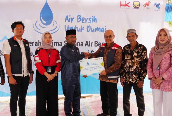 Serah Terima Sarana Air Bersih Desa Batu Terinitip, Kec. Sungai Sembilan, Kota Dumai