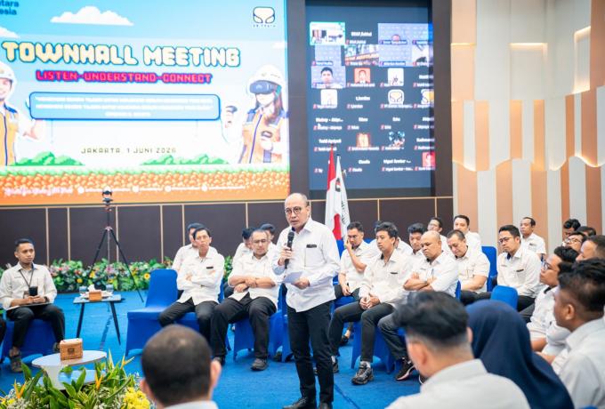 Bangun Infrastruktur Unggul, Brantas Abipraya Perkuat Sinergi Melalui Townhall Meeting